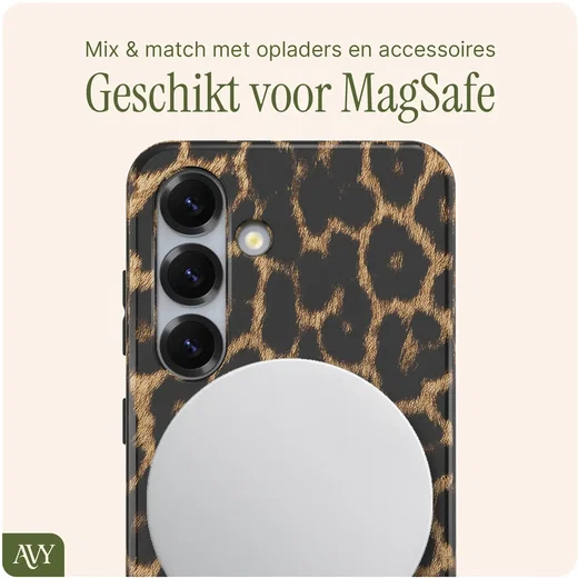 AVY Samsung Galaxy S24 Plus MagSafe Hoesje met Koord (120CM) Panthera Chic afbeelding 8