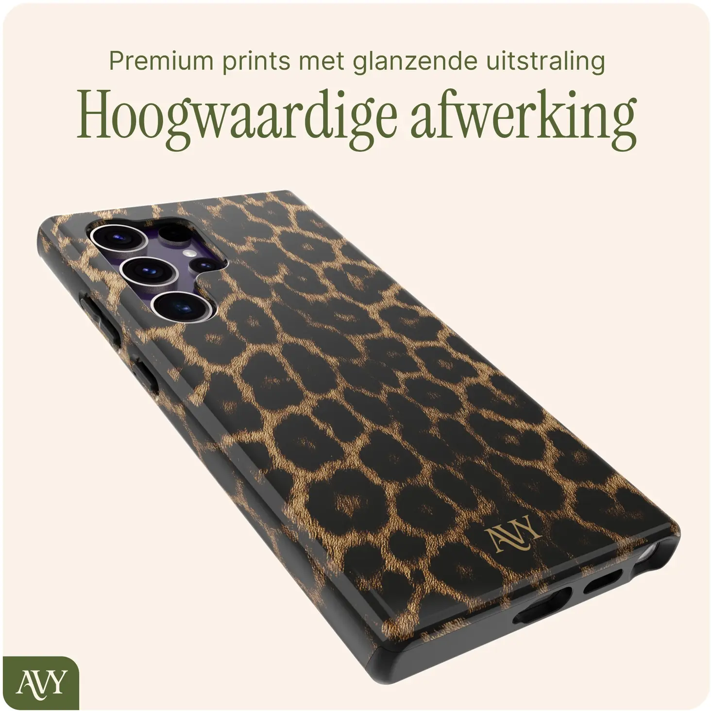 AVY Samsung Galaxy S24 Ultra MagSafe Hoesje met Koord (120CM) Panthera Chic afbeelding 7