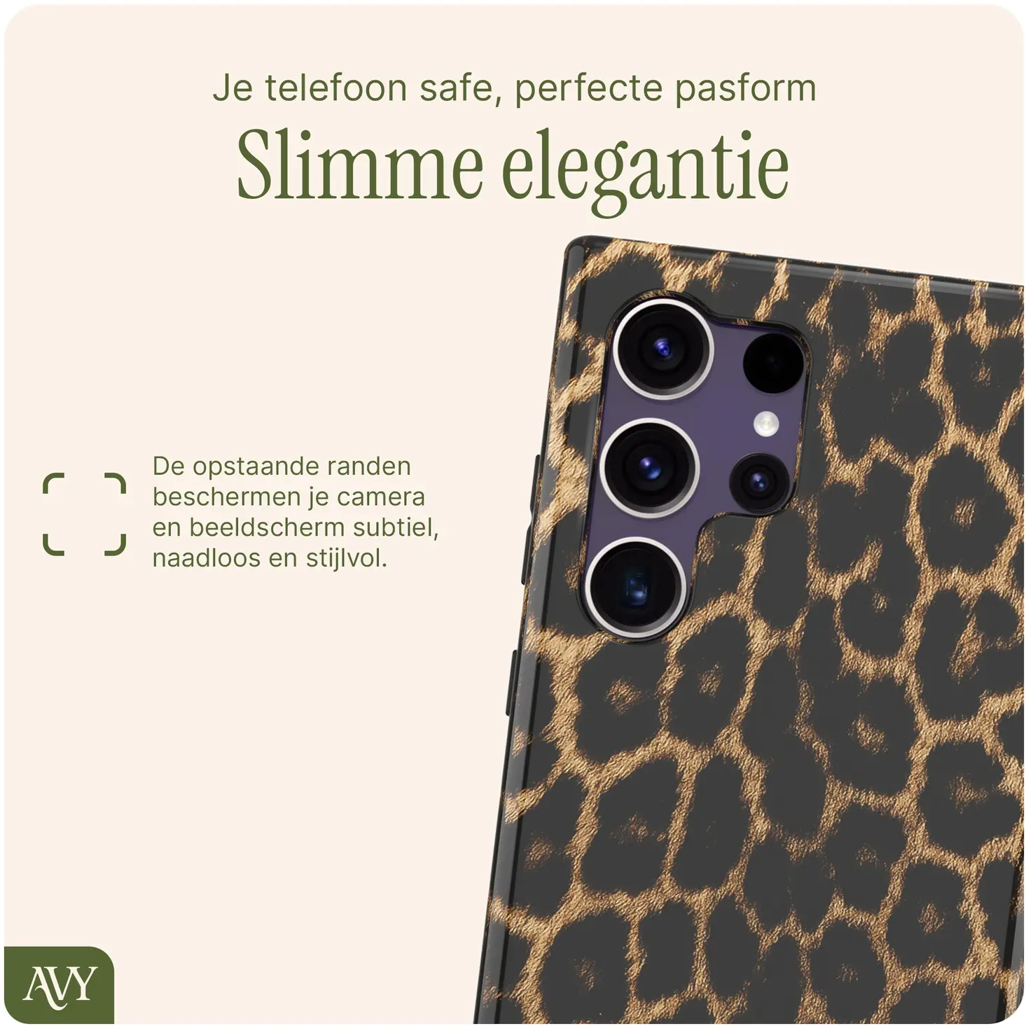 AVY Samsung Galaxy S24 Ultra MagSafe Hoesje met Koord (120CM) Panthera Chic afbeelding 5