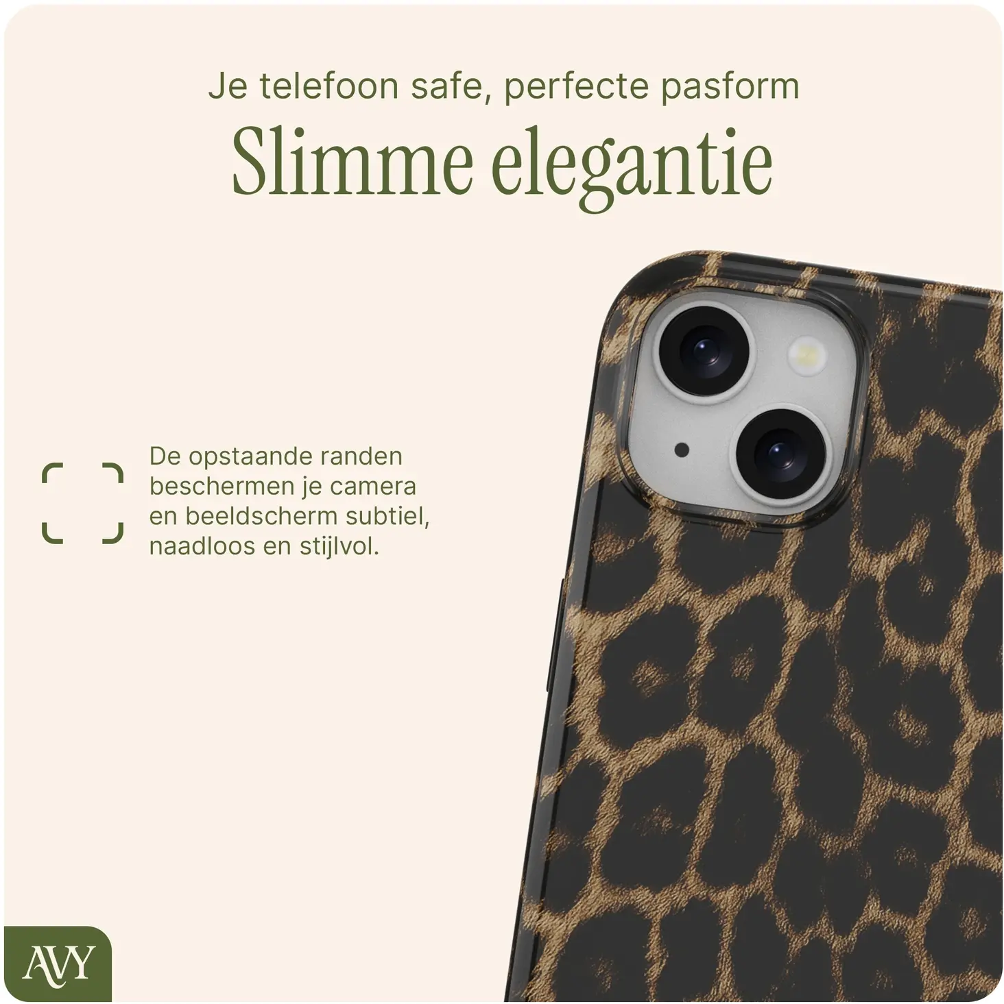 AVY Apple iPhone 15 MagSafe Hoesje met Koord (120CM) Panthera Chic afbeelding 6