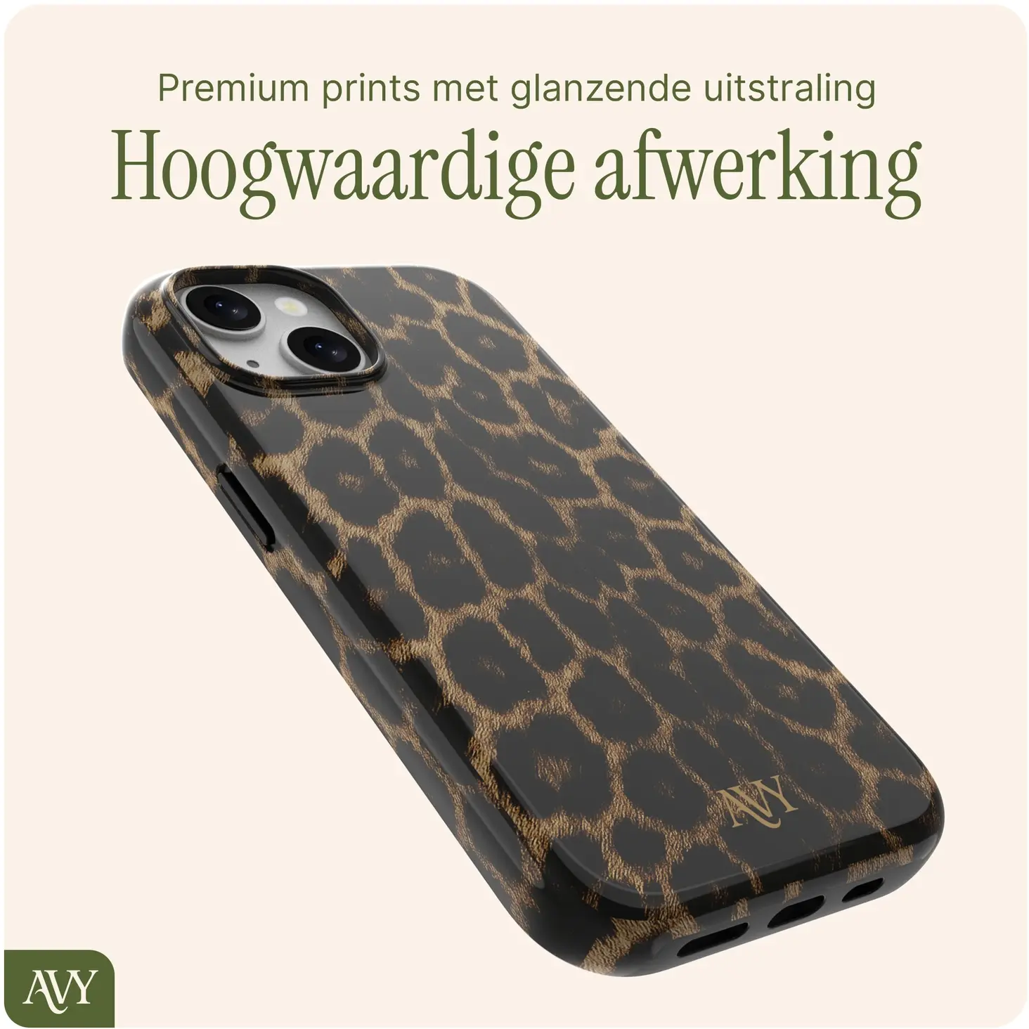 AVY Apple iPhone 15 MagSafe Hoesje met Koord (120CM) Panthera Chic afbeelding 8