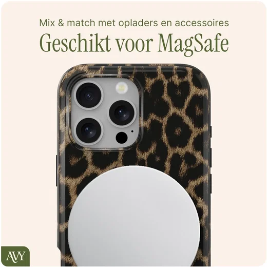 AVY Apple iPhone 15 Pro Max MagSafe Hoesje met Koord (120CM) Panthera Chic afbeelding 9