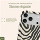 AVY Apple iPhone 17 Pro MagSafe Hoesje met Koord (120CM) Serengeti Zebra afbeelding 5