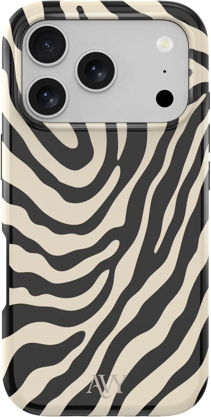 AVY Apple iPhone 17 Pro Max MagSafe Hoesje met Koord (120CM) Serengeti Zebra afbeelding 13