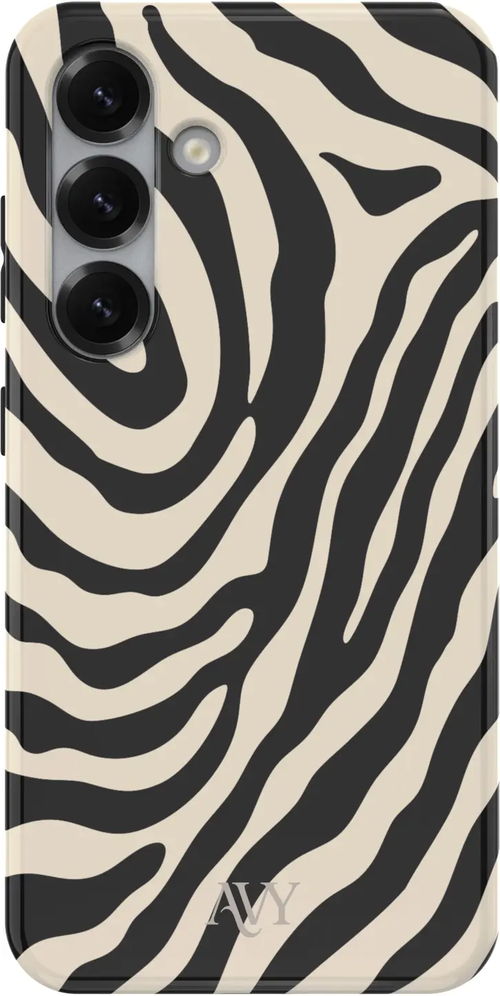 AVY Samsung Galaxy S25 MagSafe Hoesje met Koord (120CM) Serengeti Zebra afbeelding 10