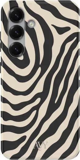AVY Samsung Galaxy S25 MagSafe Hoesje met Koord (120CM) Serengeti Zebra afbeelding 10