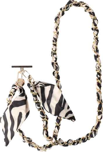 AVY Samsung Galaxy S25 MagSafe Hoesje met Koord (120CM) Serengeti Zebra afbeelding 12