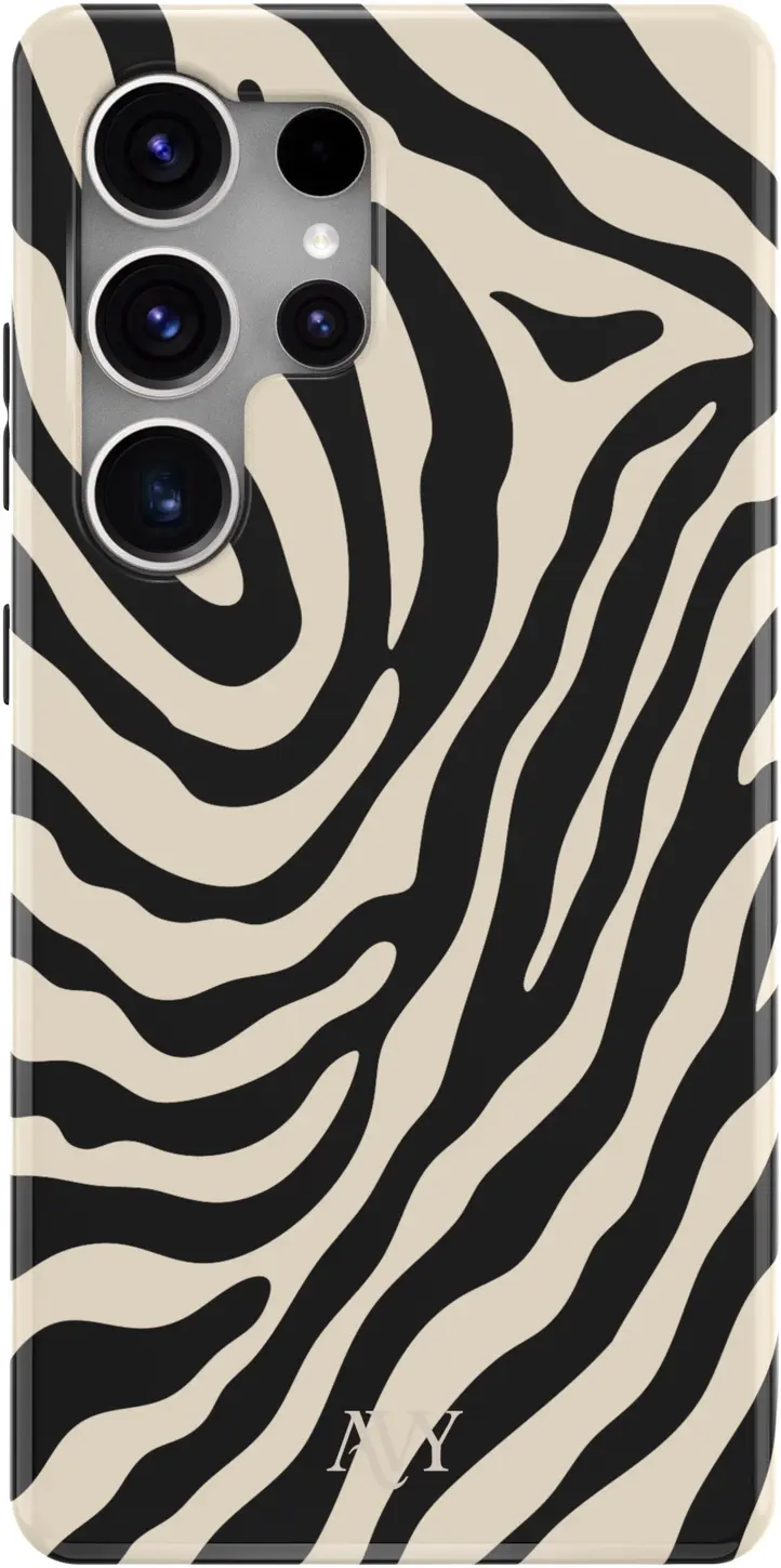 AVY Samsung Galaxy S25 Ultra MagSafe Hoesje met Koord (120CM) Serengeti Zebra afbeelding 10