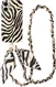 AVY Apple iPhone 16 MagSafe Hoesje met Koord (120CM) Serengeti Zebra