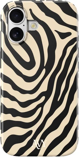 AVY Apple iPhone 16 MagSafe Hoesje met Koord (120CM) Serengeti Zebra afbeelding 13