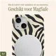 AVY Apple iPhone 14 / 13 MagSafe Hoesje met Koord (120CM) Serengeti Zebra afbeelding 7