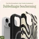 AVY Apple iPhone 14 / 13 MagSafe Hoesje met Koord (120CM) Serengeti Zebra afbeelding 5