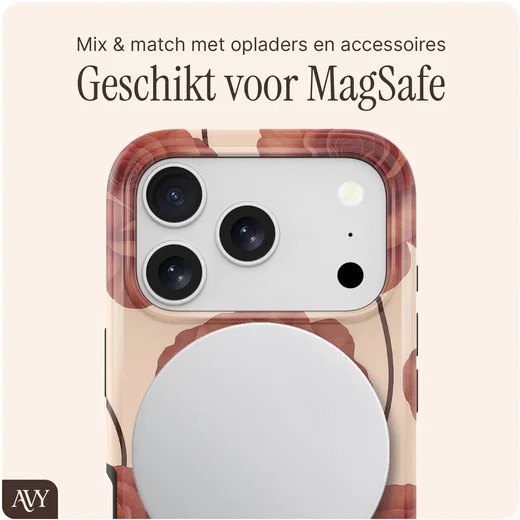 AVY Apple iPhone 17 Pro MagSafe Hoesje met Koord (120CM) Botanique Roses afbeelding 8