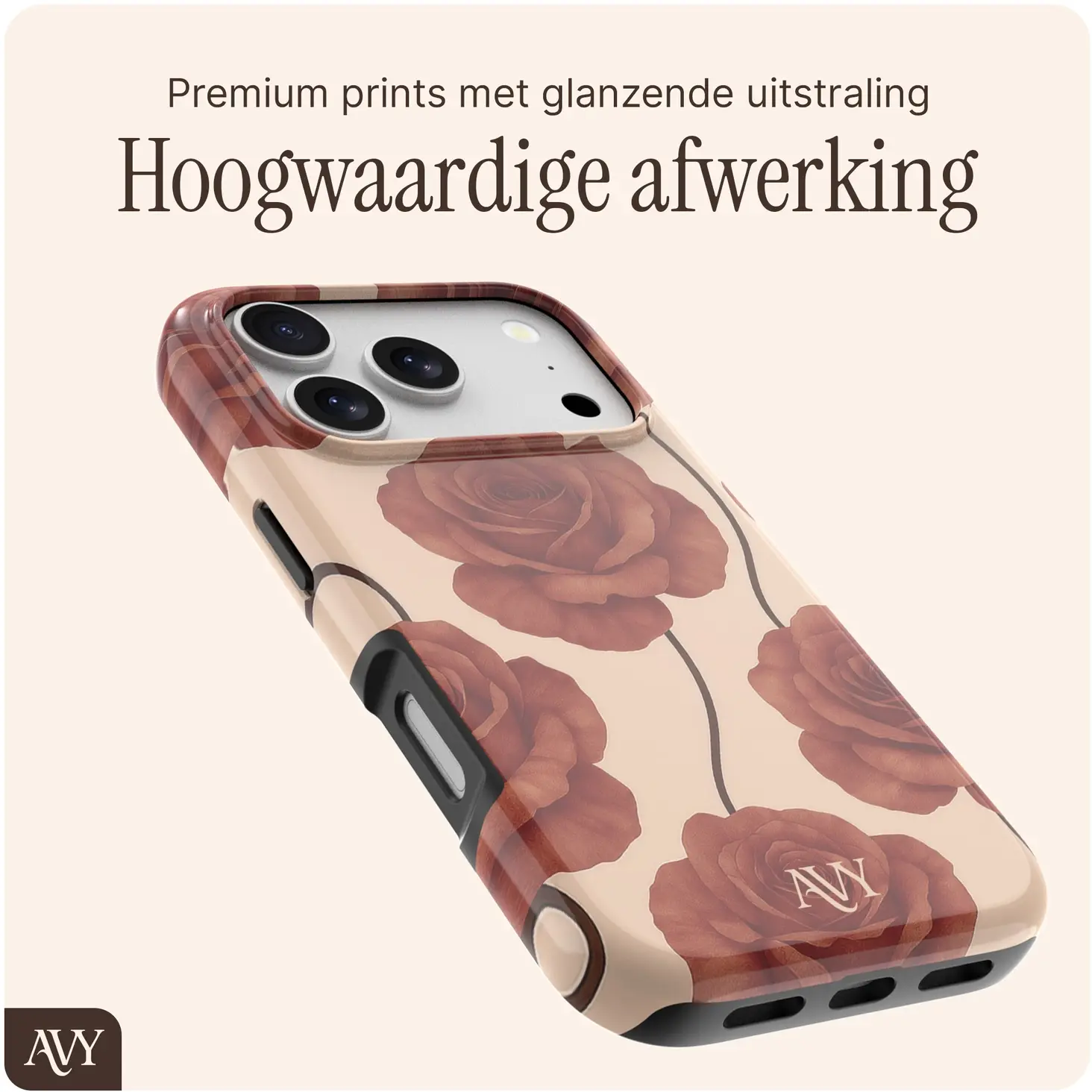 AVY Apple iPhone 17 Pro MagSafe Hoesje met Koord (120CM) Botanique Roses afbeelding 7