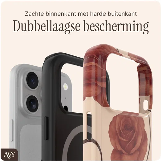 AVY Apple iPhone 17 Pro Max MagSafe Hoesje met Koord (120CM) Botanique Roses afbeelding 6