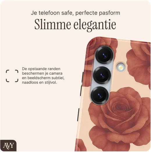 AVY Samsung Galaxy S25 MagSafe Hoesje met Koord (120CM) Botanique Roses afbeelding 4