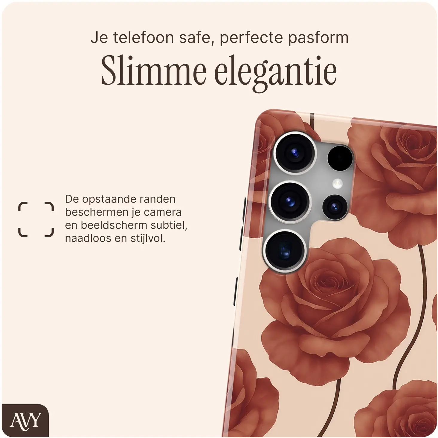 AVY Samsung Galaxy S25 Ultra MagSafe Hoesje met Koord (120CM) Botanique Roses afbeelding 4