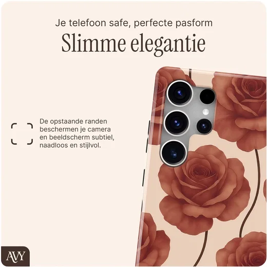 AVY Samsung Galaxy S25 Ultra MagSafe Hoesje met Koord (120CM) Botanique Roses afbeelding 4