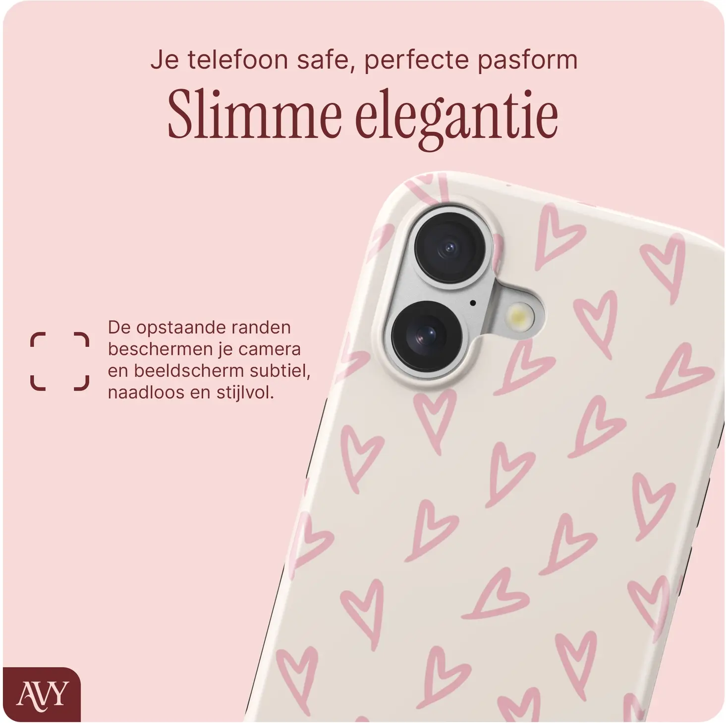 AVY Apple iPhone 17 MagSafe Hoesje met Koord (120CM) Cupid Blush afbeelding 5