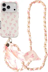 AVY Apple iPhone 17 Pro MagSafe Hoesje met Koord (120CM) Cupid Blush afbeelding