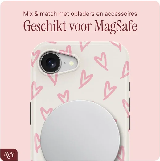 AVY Apple iPhone 17e / 16e MagSafe Hoesje met Koord (120CM) Cupid Blush afbeelding 8