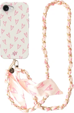 AVY Apple iPhone 17e / 16e MagSafe Hoesje met Koord (120CM) Cupid Blush