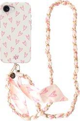 AVY Apple iPhone 17e / 16e MagSafe Hoesje met Koord (120CM) Cupid Blush afbeelding