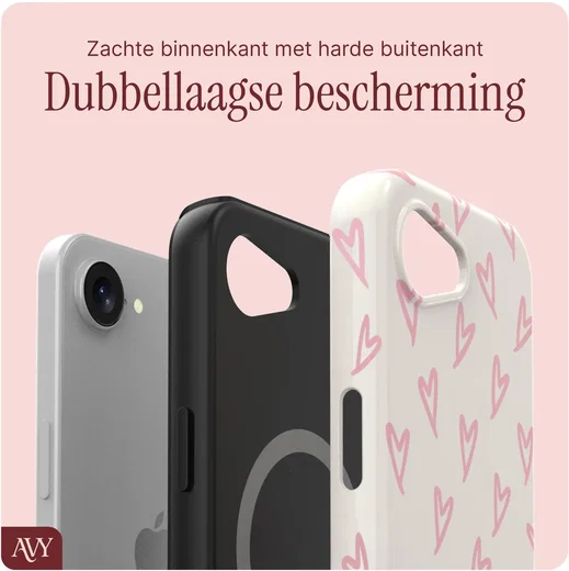 AVY Apple iPhone 17e / 16e MagSafe Hoesje met Koord (120CM) Cupid Blush afbeelding 6