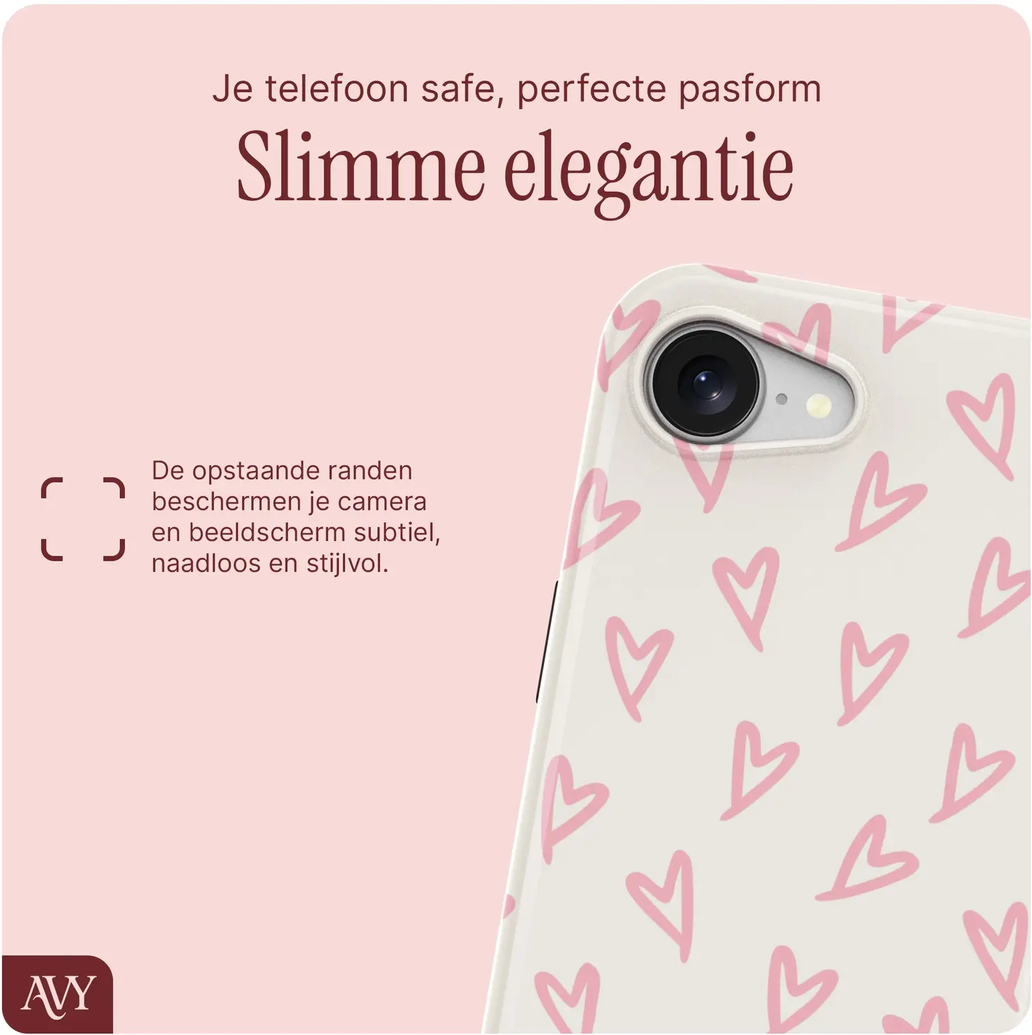 AVY Apple iPhone 17e / 16e MagSafe Hoesje met Koord (120CM) Cupid Blush afbeelding 5
