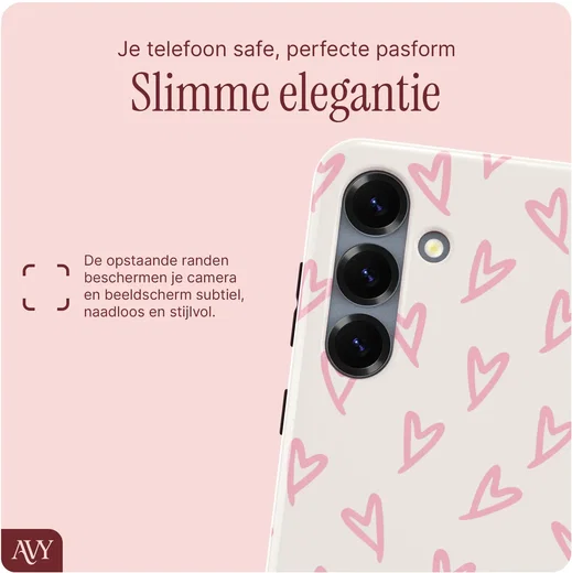 AVY Samsung Galaxy S25 MagSafe Hoesje met Koord (120CM) Cupid Blush afbeelding 4