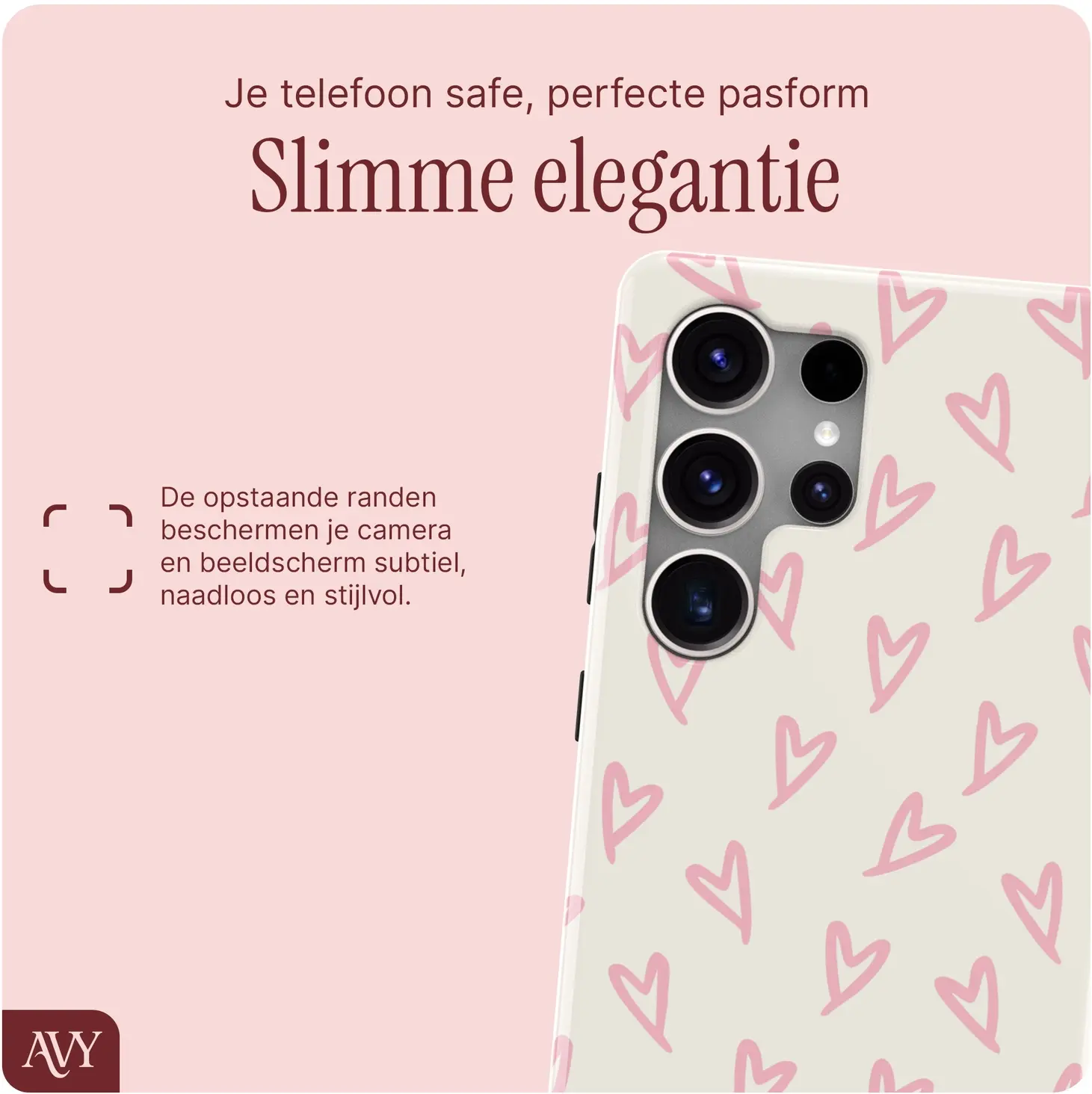 AVY Samsung Galaxy S25 Ultra MagSafe Hoesje met Koord (120CM) Cupid Blush afbeelding 4