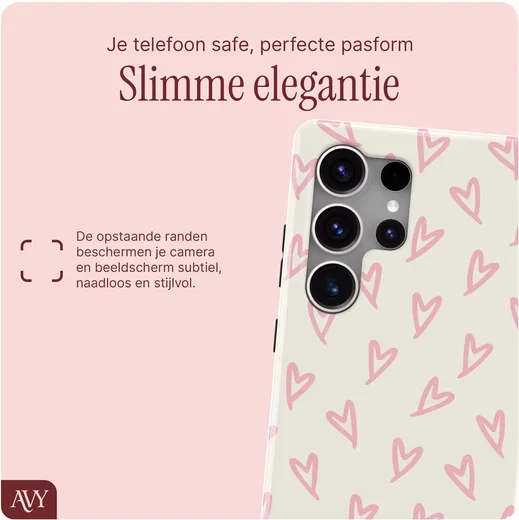 AVY Samsung Galaxy S25 Ultra MagSafe Hoesje met Koord (120CM) Cupid Blush afbeelding 4