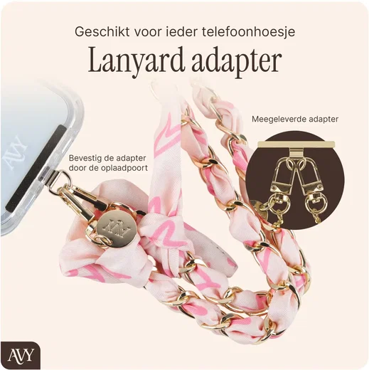AVY Samsung Galaxy S25 Ultra MagSafe Hoesje met Koord (120CM) Cupid Blush afbeelding 9