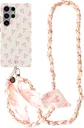 AVY Samsung Galaxy S25 Ultra MagSafe Hoesje met Koord (120CM) Cupid Blush