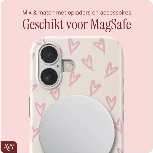 AVY Apple iPhone 16 MagSafe Hoesje met Koord (120CM) Cupid Blush afbeelding 7