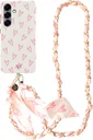 AVY Samsung Galaxy S24 Plus MagSafe Hoesje met Koord (120CM) Cupid Blush