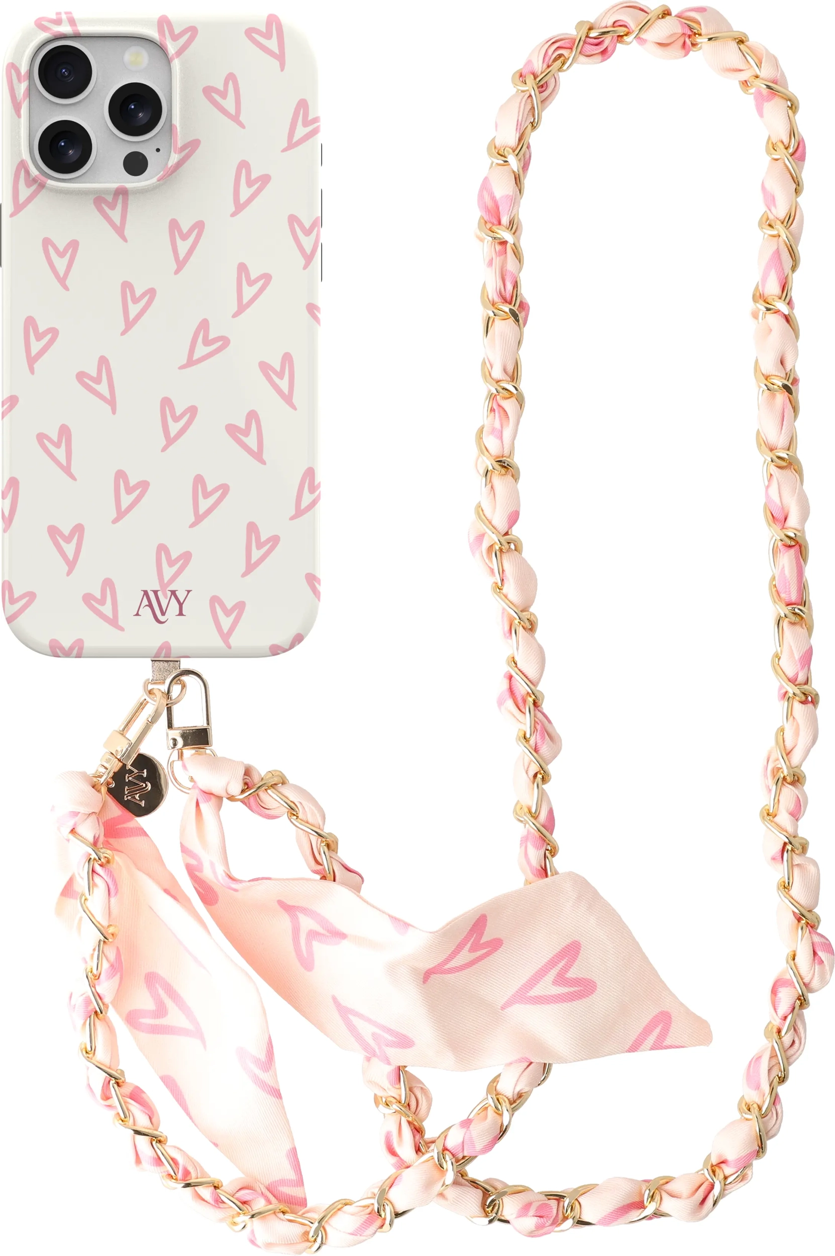 AVY Apple iPhone 13 Pro MagSafe Hoesje met Koord (120CM) Cupid Blush afbeelding 1