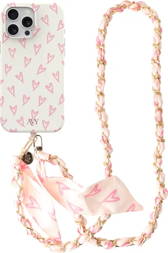 AVY Apple iPhone 13 Pro MagSafe Hoesje met Koord (120CM) Cupid Blush afbeelding 1
