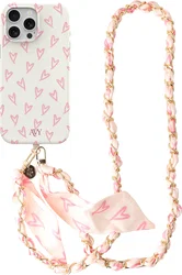 AVY Apple iPhone 13 Pro MagSafe Hoesje met Koord (120CM) Cupid Blush afbeelding
