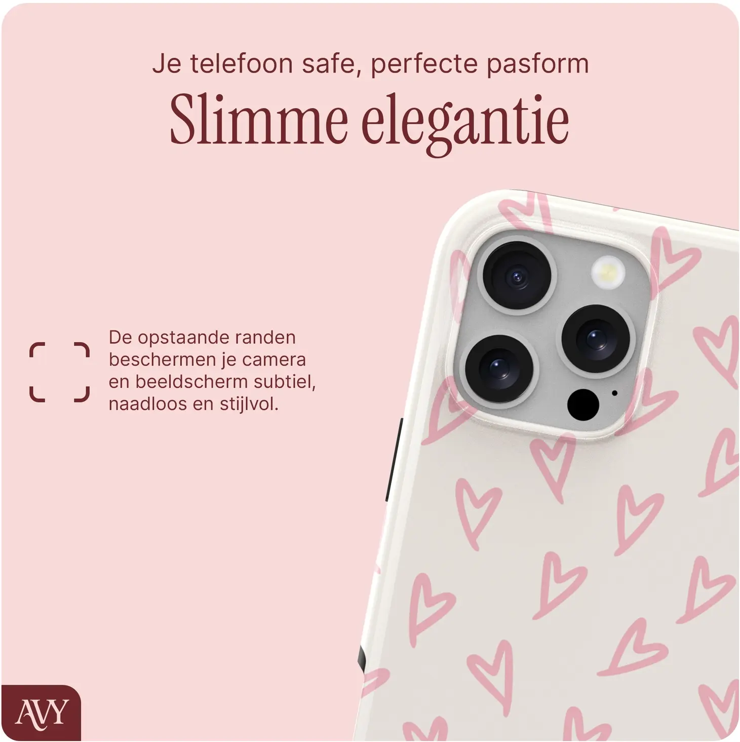 AVY Apple iPhone 13 Pro Max MagSafe Hoesje met Koord (120CM) Cupid Blush afbeelding 4