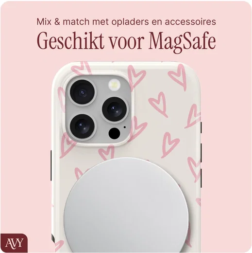 AVY Apple iPhone 13 Pro Max MagSafe Hoesje met Koord (120CM) Cupid Blush afbeelding 7