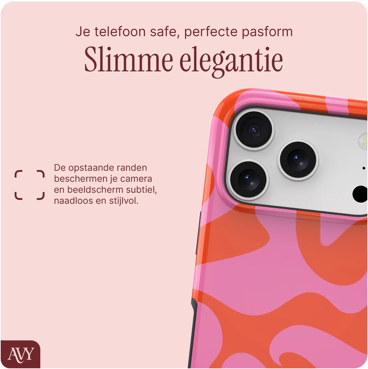 AVY Apple iPhone 17 Pro MagSafe Hoesje met Koord (120CM) Rosé Twist afbeelding 6