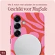 AVY Samsung Galaxy S25 MagSafe Hoesje met Koord (120CM) Rosé Twist afbeelding 4