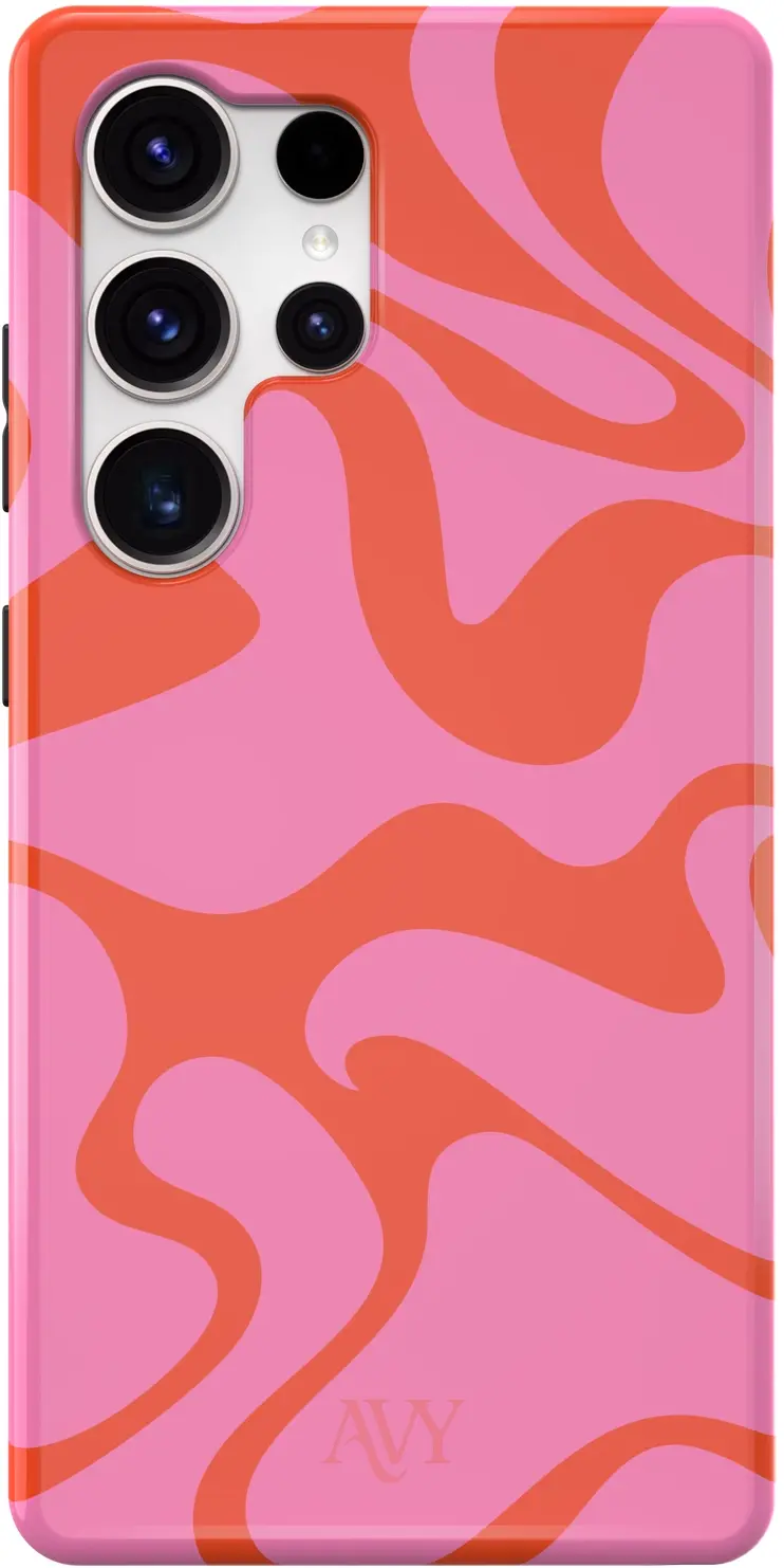 AVY Samsung Galaxy S25 Ultra MagSafe Hoesje met Koord (120CM) Rosé Twist afbeelding 10