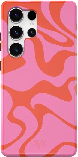AVY Samsung Galaxy S25 Ultra MagSafe Hoesje met Koord (120CM) Rosé Twist afbeelding 10