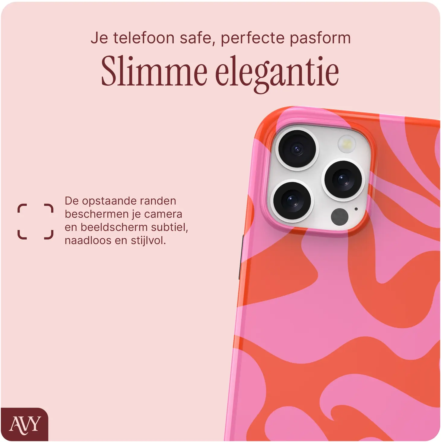 AVY Apple iPhone 16 Pro MagSafe Hoesje met Koord (120CM) Rosé Twist afbeelding 6