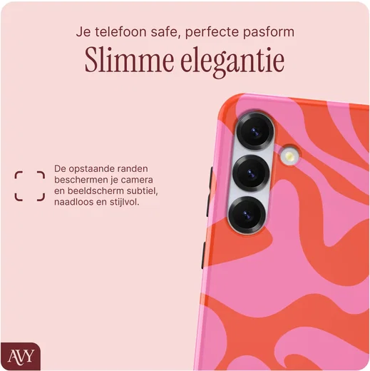 AVY Samsung Galaxy S24 MagSafe Hoesje met Koord (120CM) Rosé Twist afbeelding 5