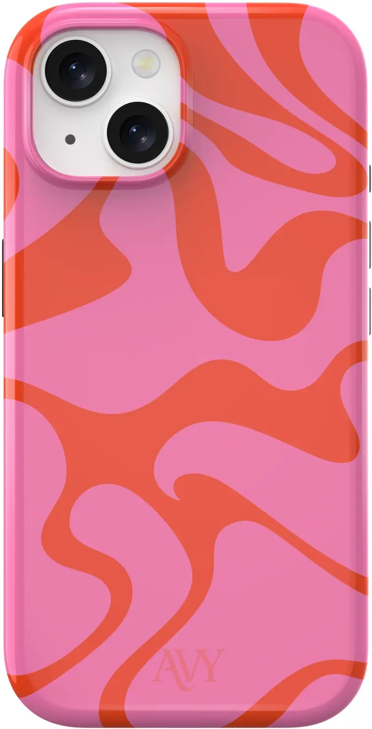 AVY Apple iPhone 15 MagSafe Hoesje met Koord (120CM) Rosé Twist afbeelding 10