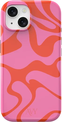AVY Apple iPhone 14 / 13 MagSafe Hoesje met Koord (120CM) Rosé Twist afbeelding 10