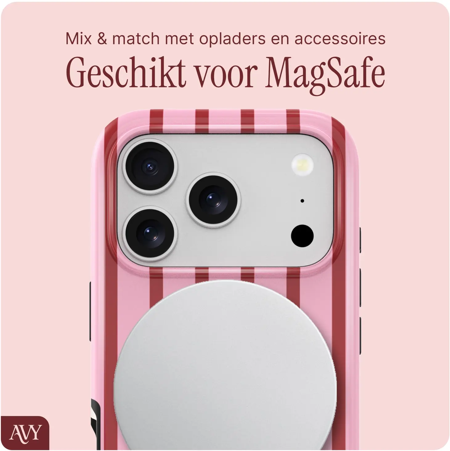 AVY Apple iPhone 17 Pro MagSafe Hoesje met Koord (120CM) Linea Sol afbeelding 7